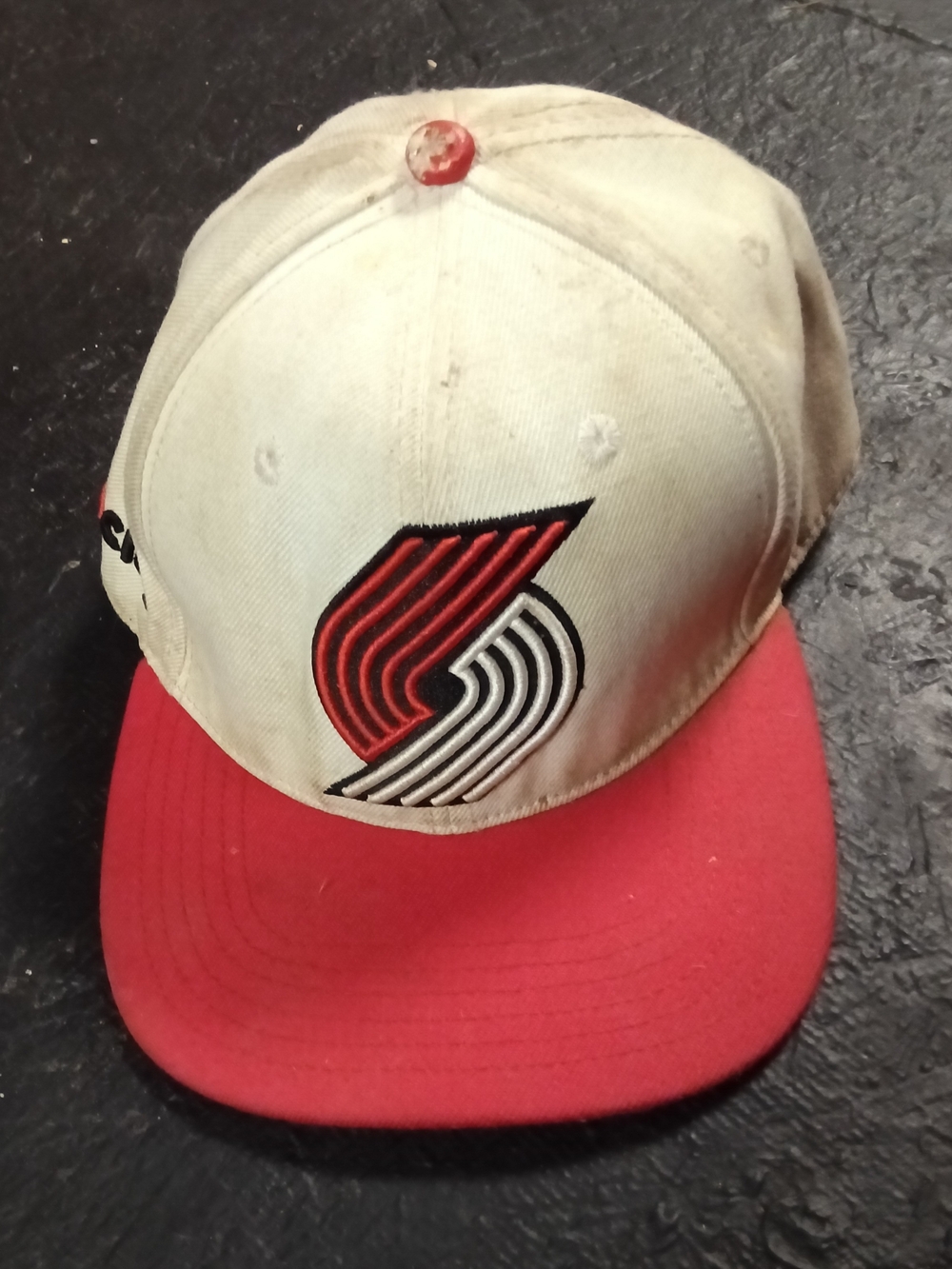 Two-Tone Blazers RIP City Snapback Hat - White & Red